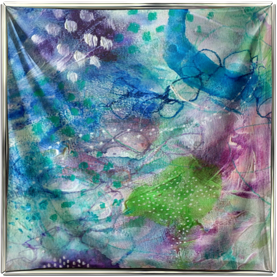 O2 ArtSoie artwork installed in Veatro frame